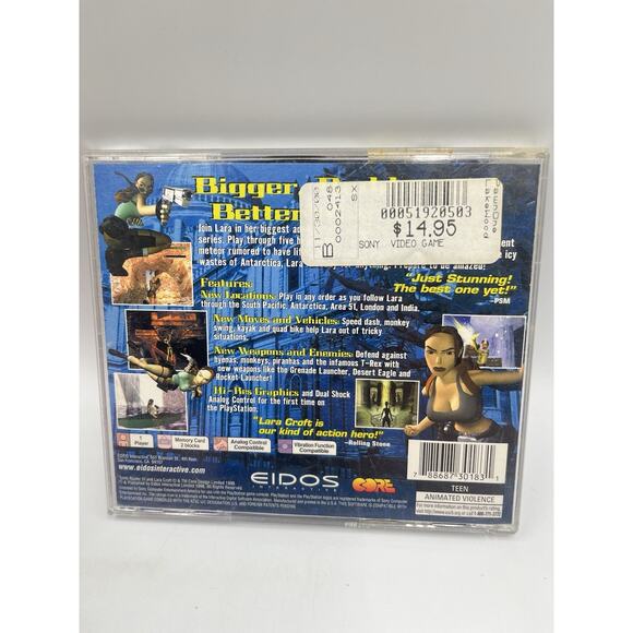 Tomb Raider III: Adventures Of Lara Croft For PlayStation 1 PS1 - Complete - Picture 2 of 7
